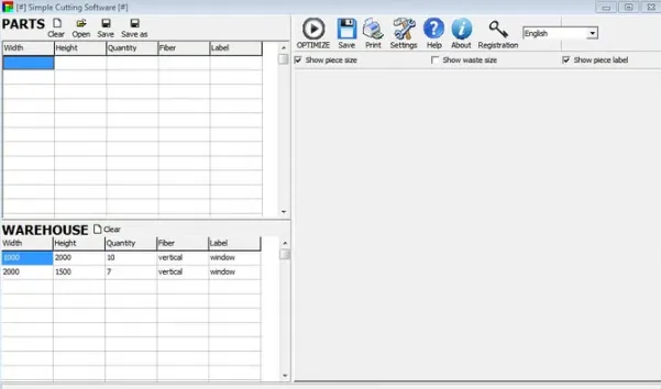 Simple Cutting Software