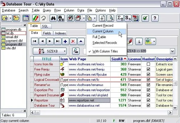 Database Tour Pro