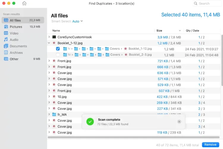 Speedy Duplicate Finder