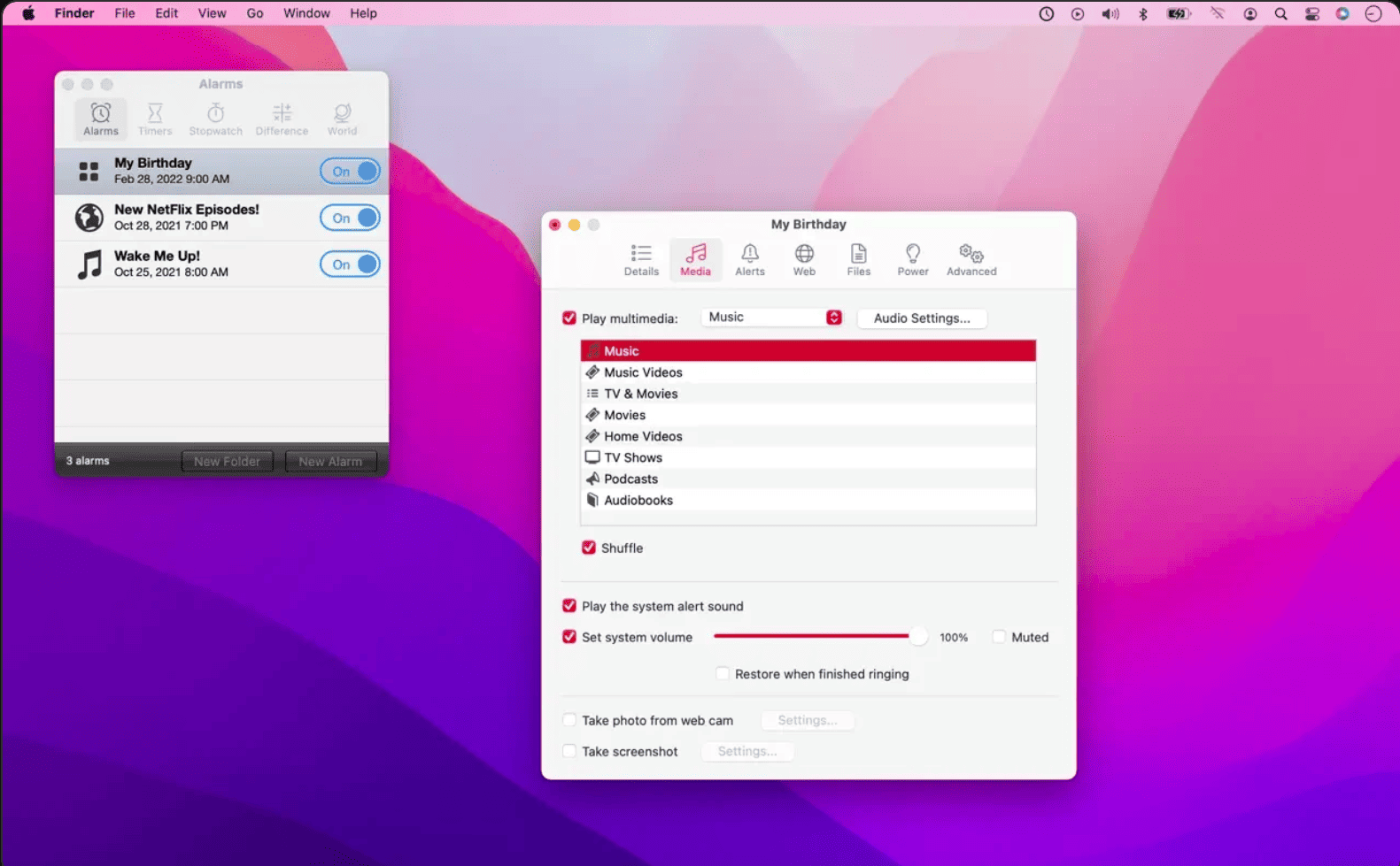 Alarm Clock Pro v12.5.3 macOS