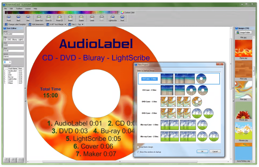 AudioLabel CD DVD Labeler v7.0.0 Build 7