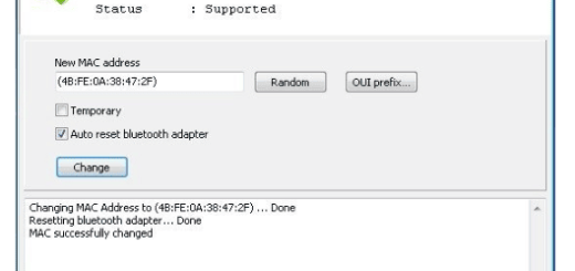 Bluetooth MAC Address Changer v1.14.0.203b