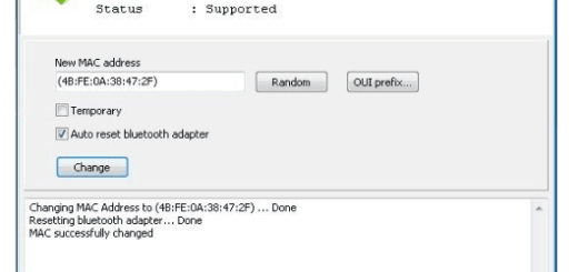 Bluetooth MAC Address Changer v1.14.0.203b