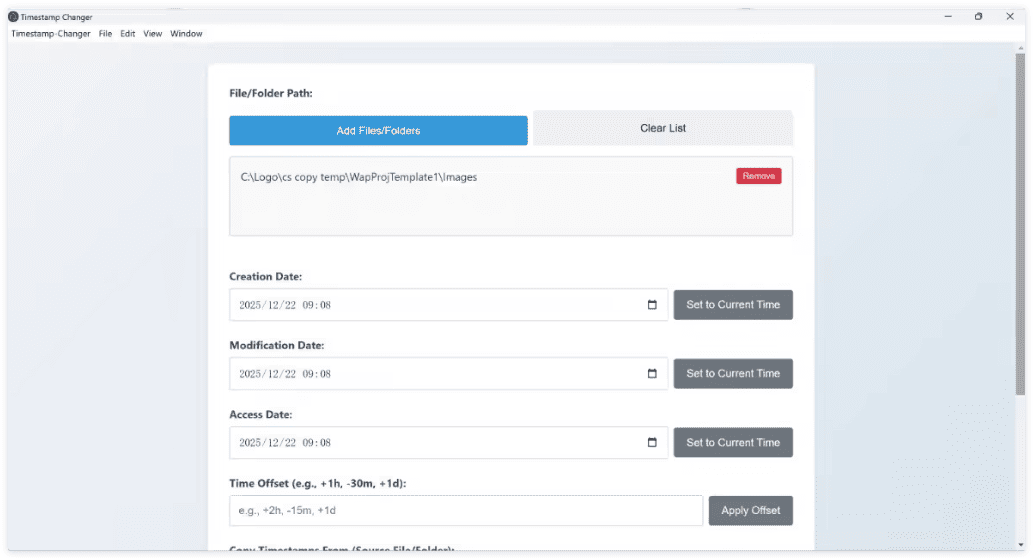Cainey Studio Timestamp Changer v5.5.1.0 (x64)