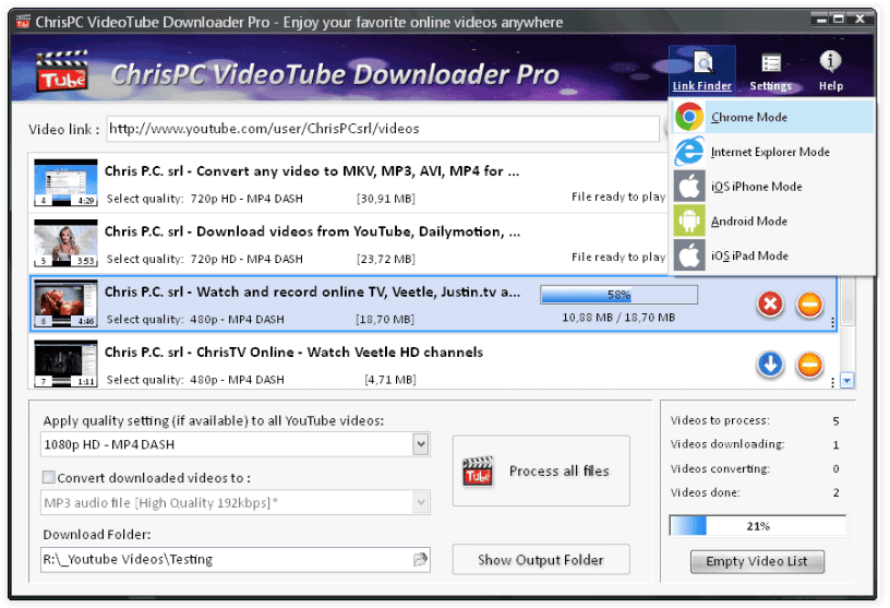 ChrisPC VideoTube Downloader Pro v15.25.1210 Multilingual