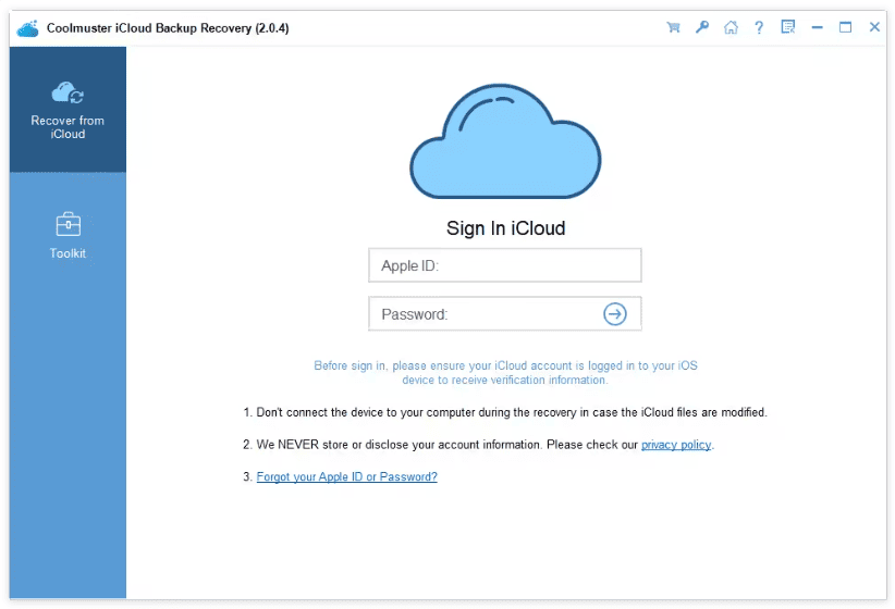 Coolmuster iCloud Backup Recovery v2.0.4 Multilingual