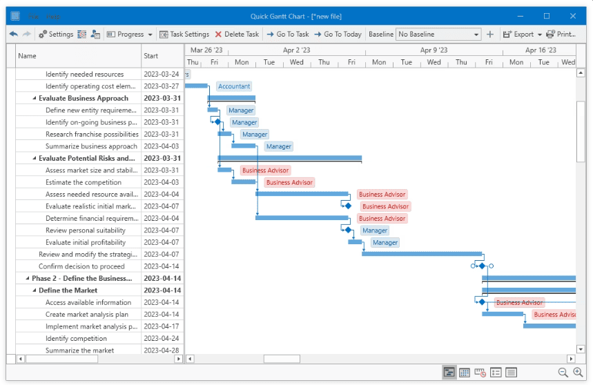 Defined Bytes Quick Gantt Chart V3.2.4