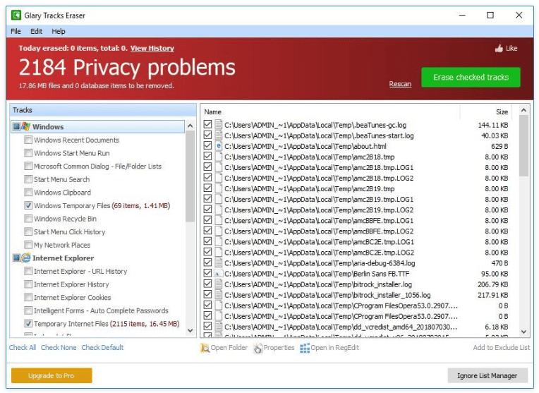 Glary Tracks Eraser v6.0.1.31 Multilingual