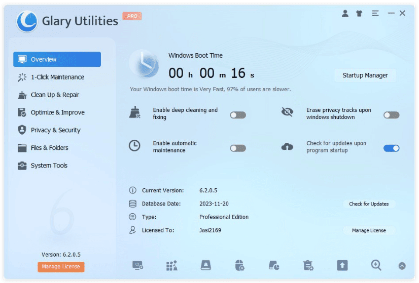 Glary Utilities Pro v6.36.0.40 Multilingual