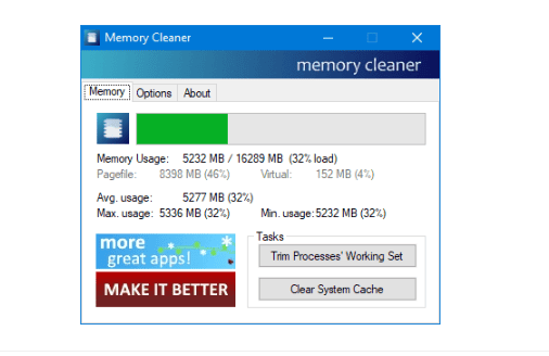 Memory Cleaner v3.00
