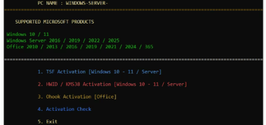 PMAS - PowerShell Multi Activation System v10.01