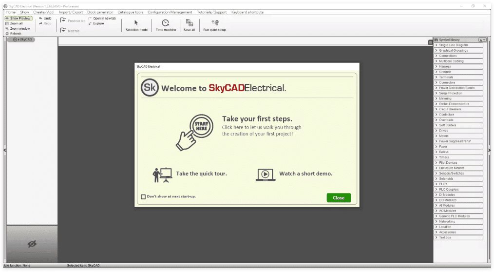 SkyCAD Electrical Pro v1.3.63.24343