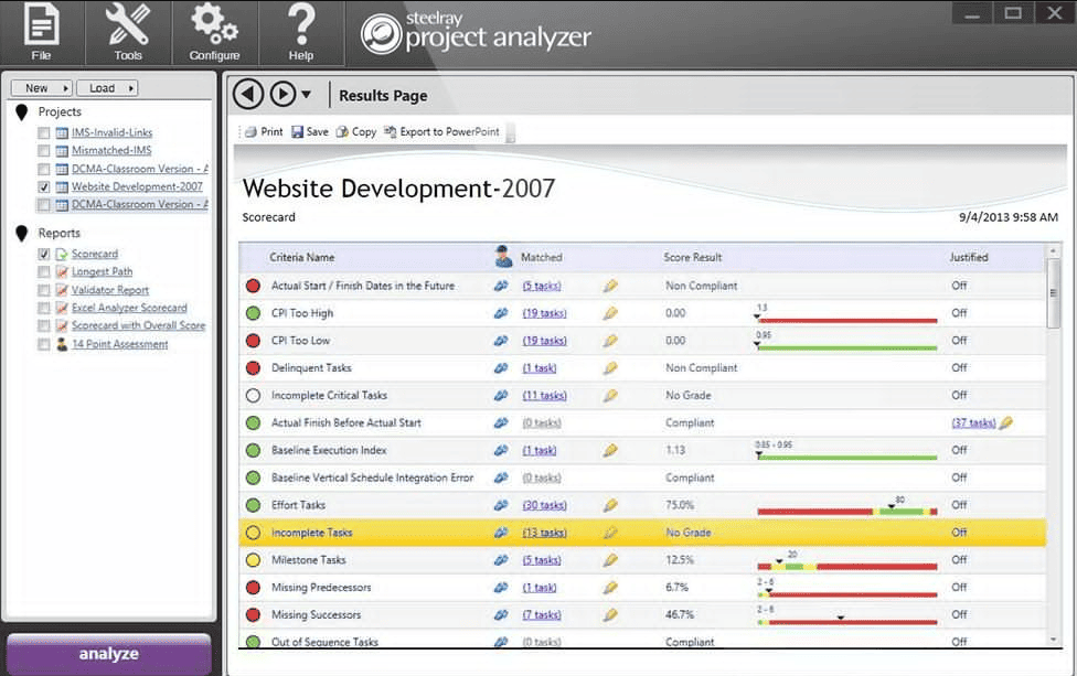 Steelray Project Analyzer v7.22