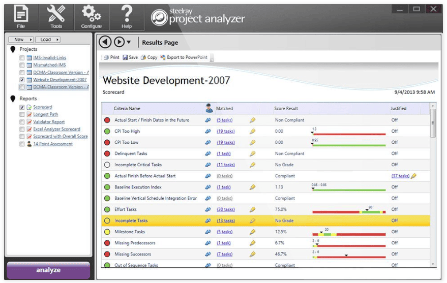 Steelray Project Analyzer v7.23