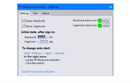 TP NumLock indicator v1.1.0