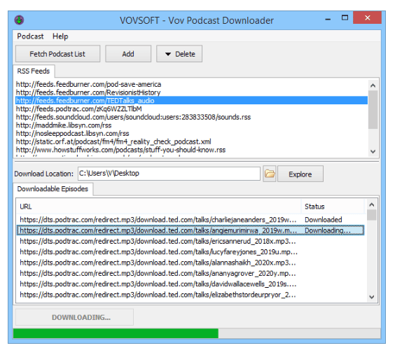 VovSoft Podcast Downloader v3.4
