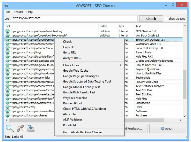 VovSoft SEO Checker v10.4.0 Multilingual
