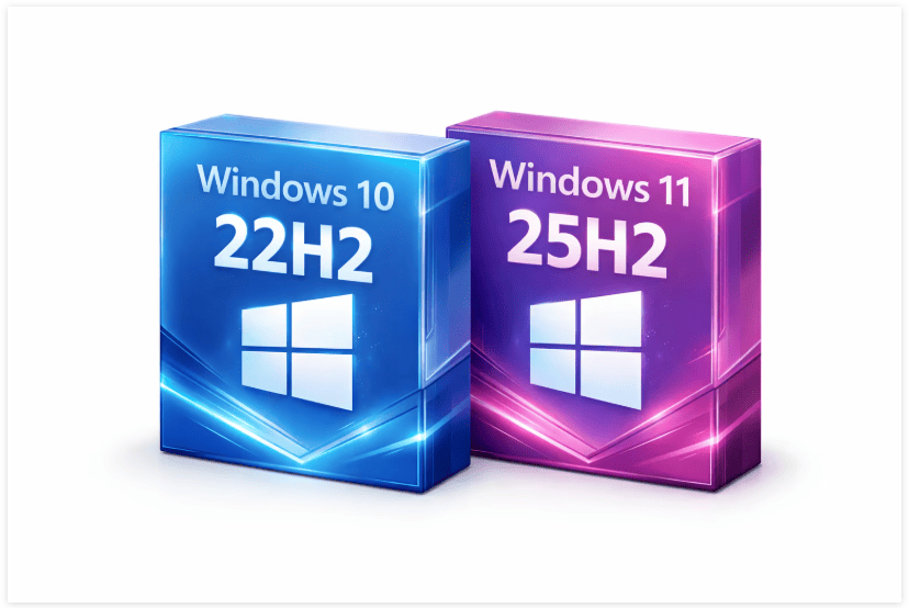Windows 11 25H2 (No TPM Required) & Windows 10 v22H2 AIO 32in1 Preactivated December 2025