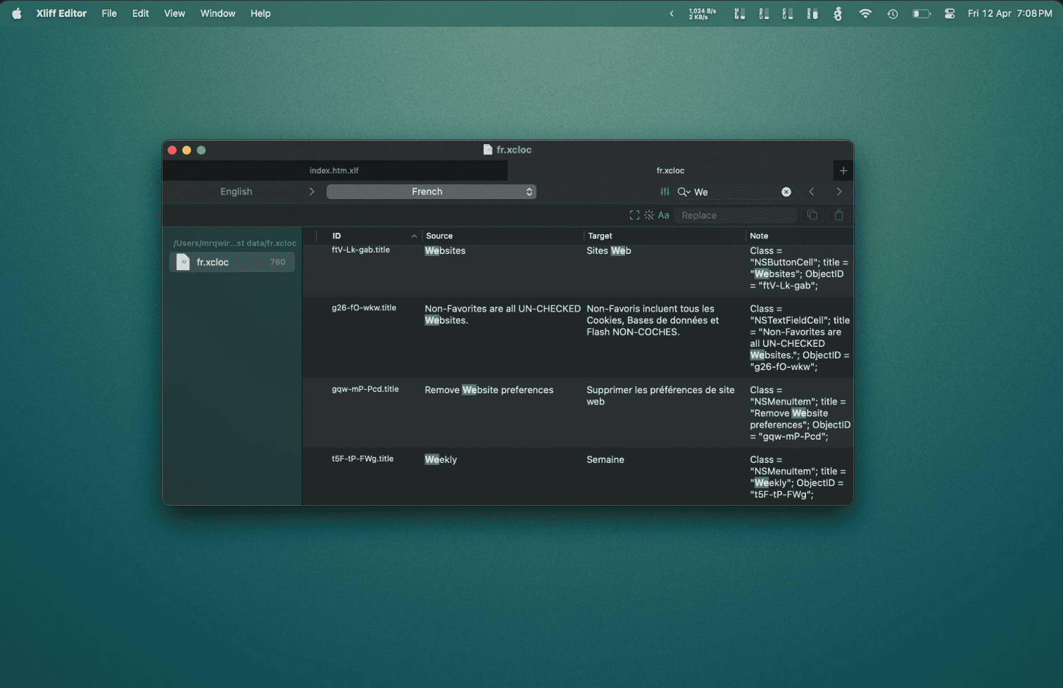Xliff Editor v1.9.10 macOS