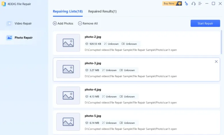 4DDiG File Repair