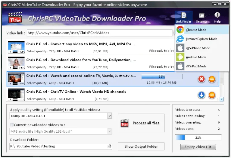 ChrisPC VideoTube Downloader Pro 15.26.0124