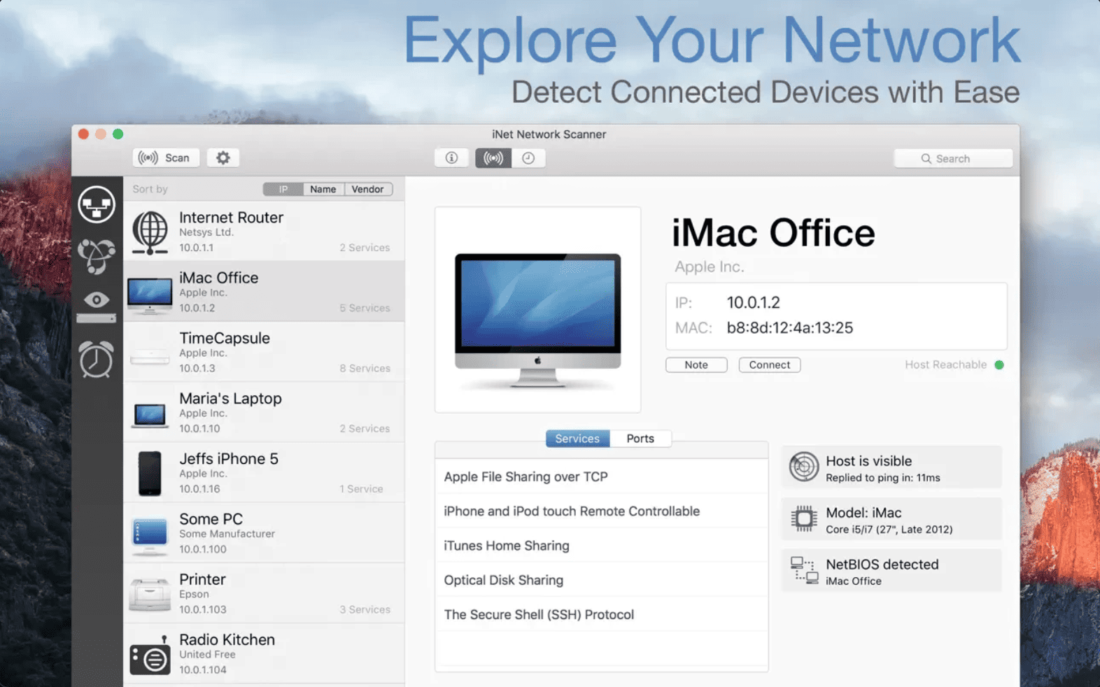 iNet Network Scanner v3.2.2 macOS