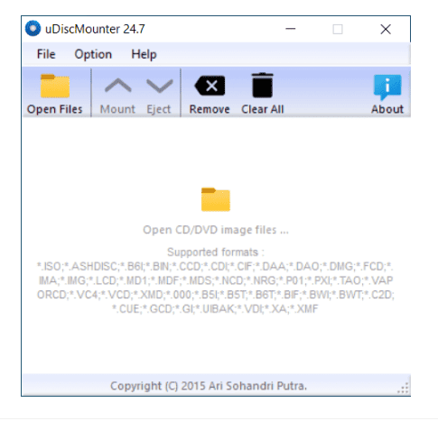 uDiscMounter v25.1