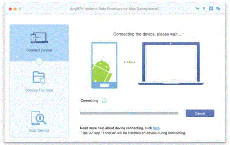 AnyMP4 Android Data Recovery 2.1.26 portable for macOS