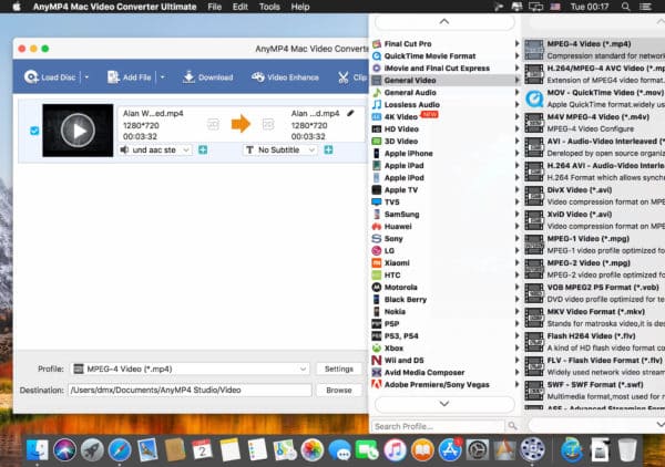 AnyMP4 Mac Video Converter Ultimate 9.2.88 Portable for macOS
