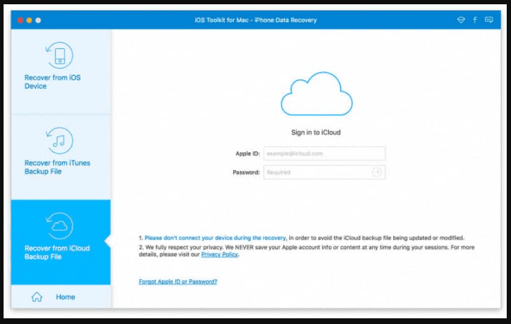 AnyMP4 iPhone Data Recovery 9.1.20 portable for macOS 1