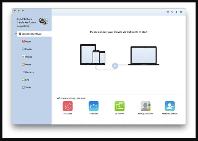 AnyMP4 iPhone Transfer Pro 9.0.72 portable for macOS Q