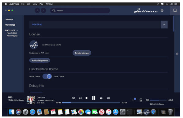 Audirvana Plus 3.5.50 Portable for macOS