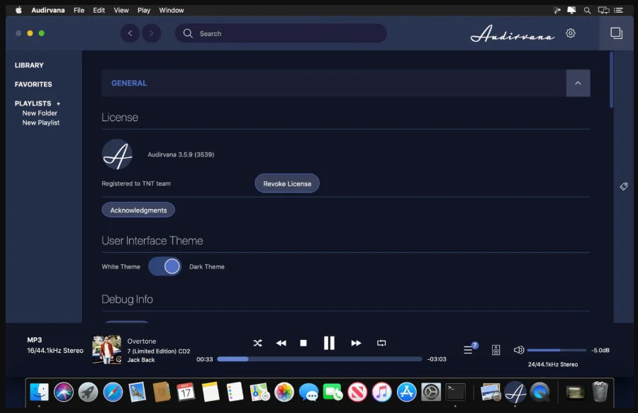 Audirvana Plus 3.5.50 portable for macOS 1