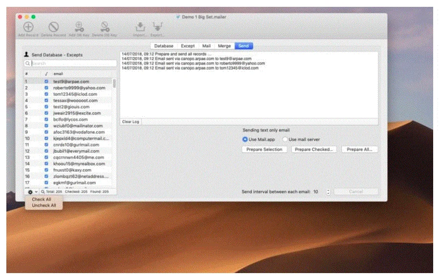 AutoMailer 2.9.0 portable for macOS