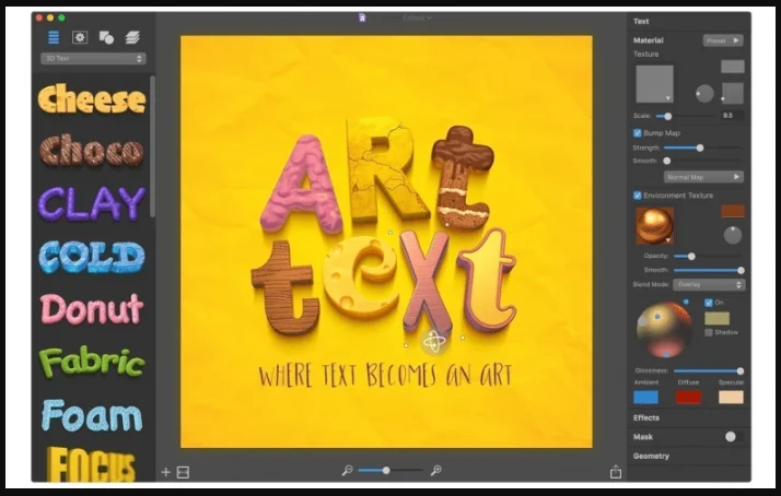 BeLight Art Text 4.5.7 portable for macOS 1