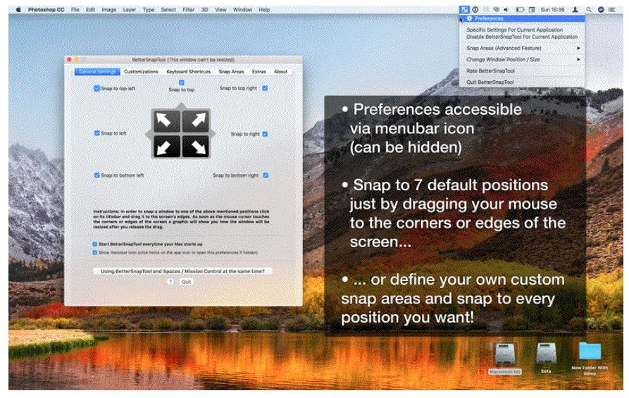 BetterSnapTool 1.9.9 portable for macOS