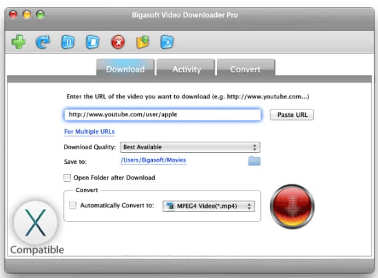 Bigasoft Video Downloader Pro 3.27.8.9133 Portable for macOS