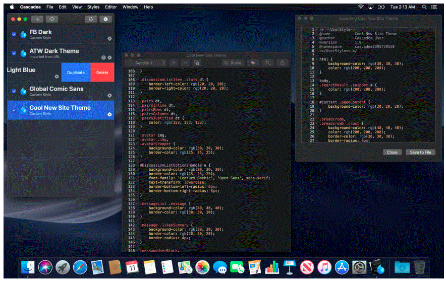 Cascadea 2.1.3 portable for macOS