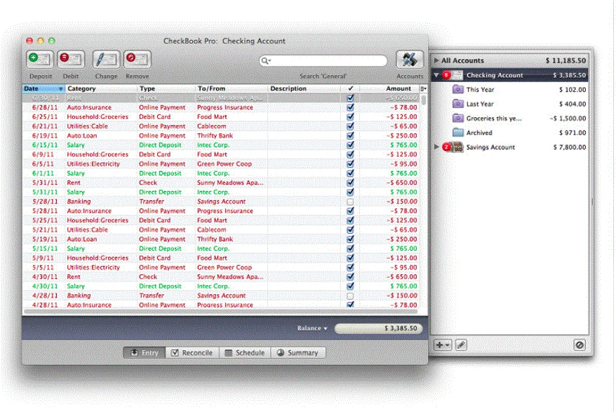 CheckBook Pro 2.7.32 portable for macOS