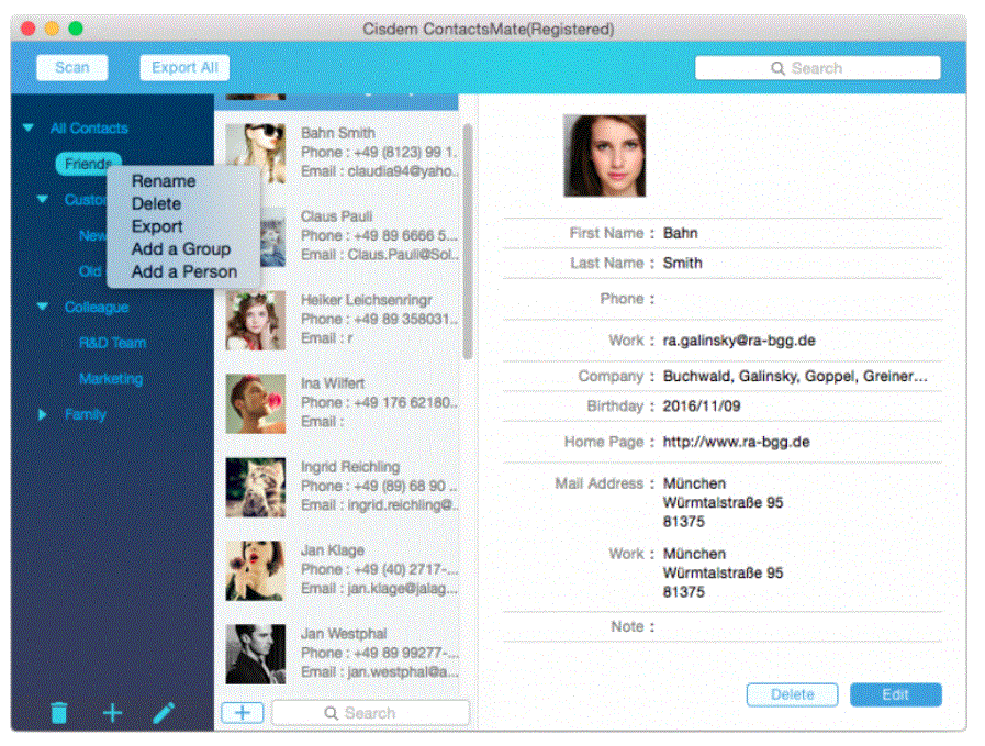 Cisdem ContactsMate 6.8.1 Portable for macOS