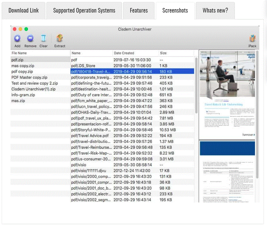 Cisdem Unarchiver 3.1.0 portable for macOS