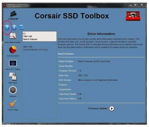 Corsair SSD Toolbox 2.0.129