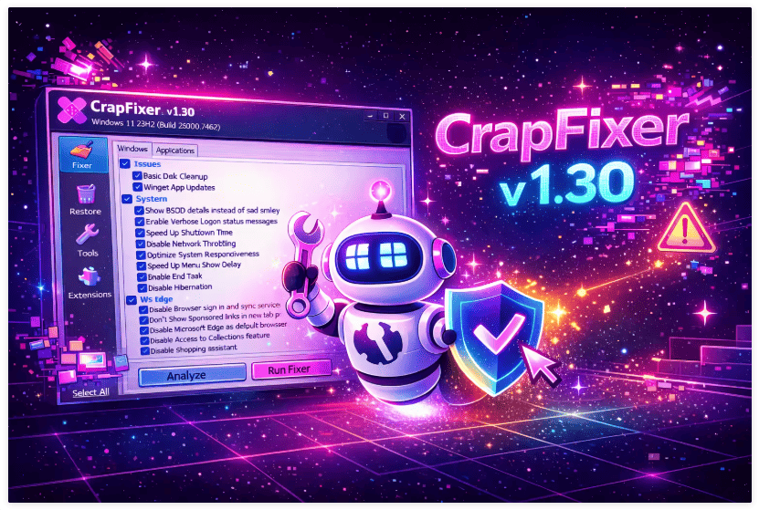 CrapFixer v1.30.243 Portable + Repack for window