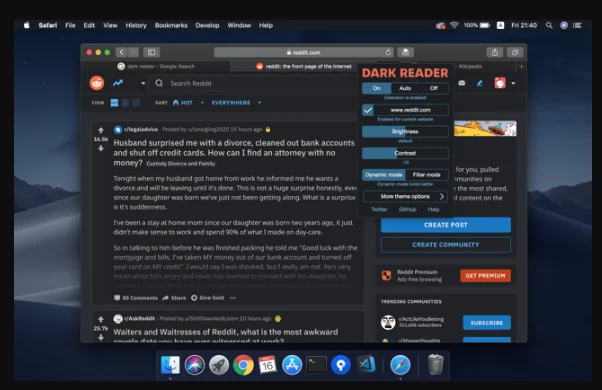 Dark Reader for Safari 1.4.6 portable for macOS 1