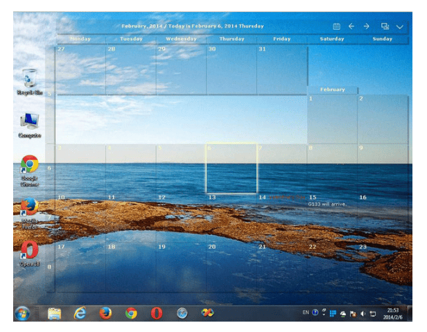Desktop Calendar 3.26.265.8454