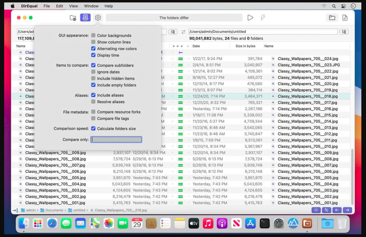 DirEqual 6.6.5 Portable for macOS
