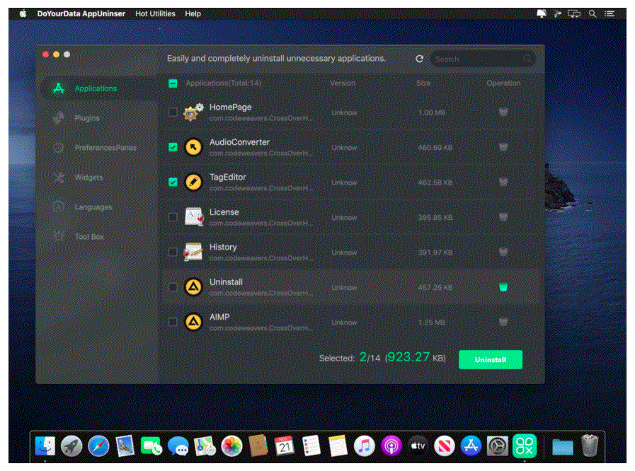 DoYourData AppUninser Professional 5.9 portable for macOS