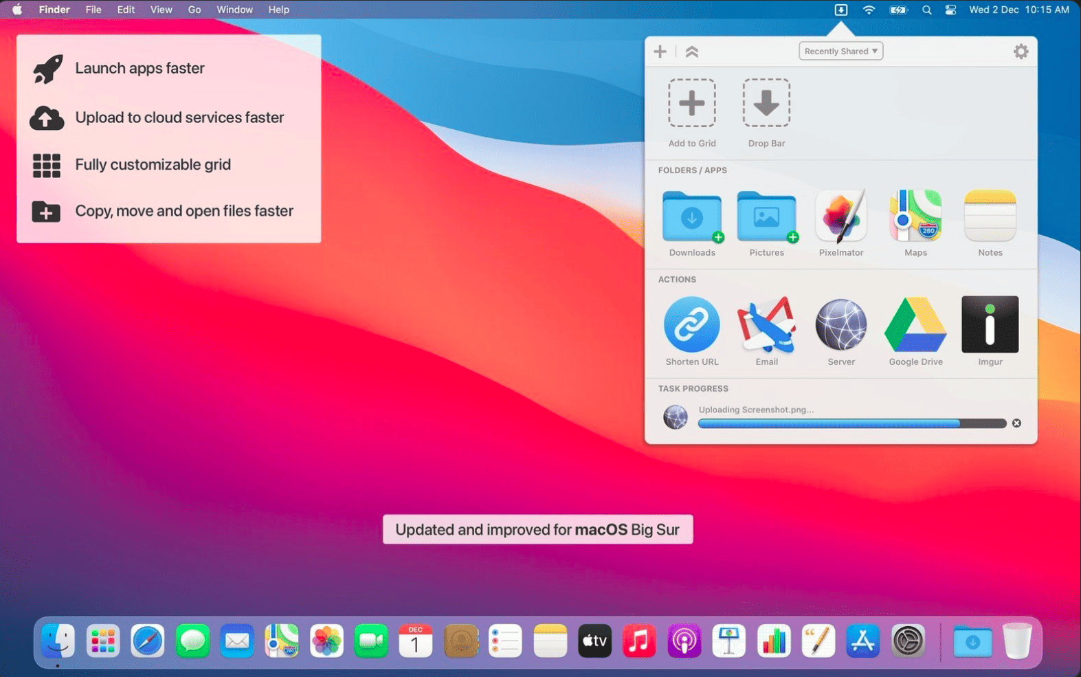 Dropzone 4 Pro 4.80.74 portable for macOS