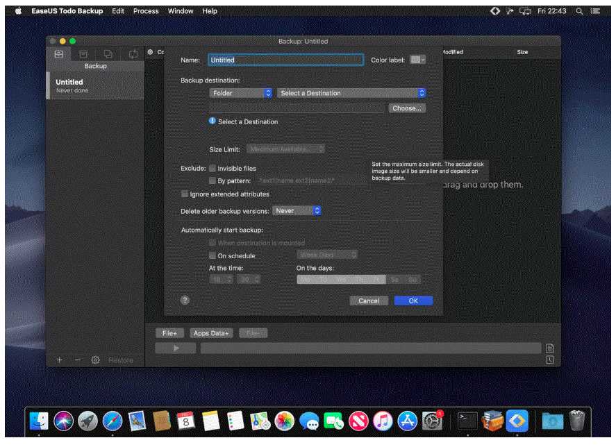 EaseUS Todo Backup 3.7.1 portable for macOS