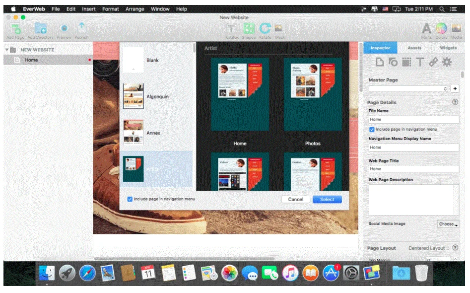 EverWeb 4.4.3 portable for macOS